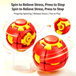 Palla Antistress Rotante Sferica Stampata in 3D, Giocattolo Sensoriale Tascabile Portatile per Alleviare lo Stress - Product Image 4