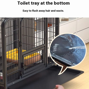 JXD kandang anjing sedang hingga besar dalam ruang luar ruang kandang anjing dengan Toilet pagar hewan peliharaan khusus fabrikasi logam lembaran Corgi Chai anjing - Product Image 4