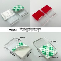 Organisateur de câbles pour bande LED, support adhésif en plastique, accessoire d'éclairage de salle de bain, support de montage, clip à fixation rapide, transparent