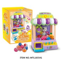 Machine à griffes électrique mini pour enfants, en plastique, pour attraper bonbons et animaux en peluche, jouets pour 5 à 7 ans, certifiée BSCI