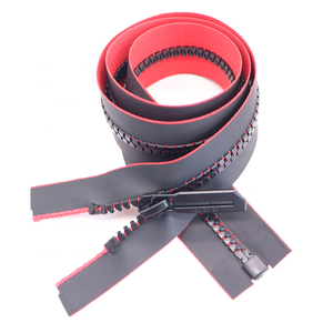 5 # thể thao nhựa dây kéo nhà máy cung cấp mở cuối Áo khoác dây kéo TPU không thấm nước nhựa dây kéo zip không thấm nước - Product Image 5