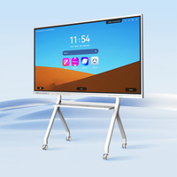 CUHUB papan sentuh interaktif, papan pintar Digital layar sentuh 65 75 86 100 110 inci, layar datar