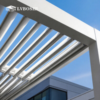 Wasserdichter Umweltfreundlicher Aluminium-Pavillon mit Lamellendach und Naturthema für Garten und Außenbereich