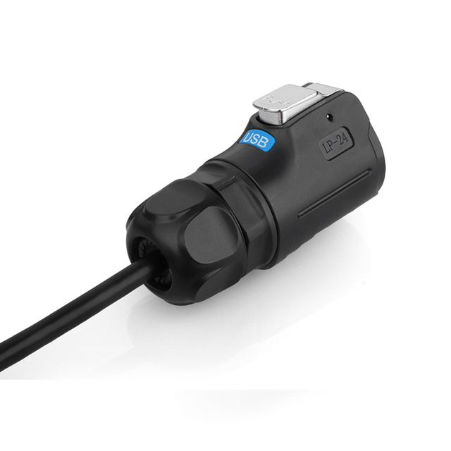 USB Plug USB3.0 Waterproof IP68 USB Male Female LP24 Connector