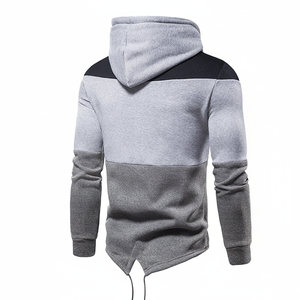 Chándales de diseño personalizado para hombre, sudaderas de color gris y negro con pantalones de desecho elásticos, ropa de invierno, chándales de sudor - Product Image 1