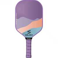 Raquette de pickleball MST en fibre de verre 16 mm, durable, pressée à froid, surface allongée, contrôle de la rotation, norme USAPA, poignée coussinée