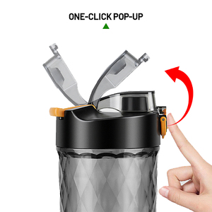 Fonwhy personalizado USB recargable Fitness deportes eléctrico para botella de coctelera polvo de proteína automático para mezcla de suero de leche plástico - Product Image 3