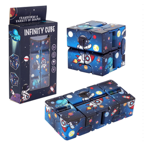 Cube magique Galaxy Infinity, jouet <span class=keywords><strong>anti</strong></span>-<span class=keywords><strong>stress</strong></span>, pour tuer le temps, soulager l'anxiété, décompresser, cube infini <span class=keywords><strong>anti</strong></span>-<span class=keywords><strong>stress</strong></span> pour enfants et adultes - Product Image 1