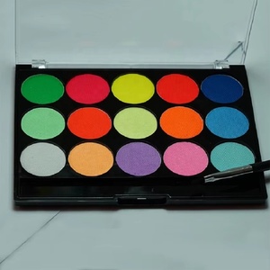 Paletas de <span class=keywords><strong>colores</strong></span> UV de neón a base de agua personalizadas profesionales Arco Iris Split Cake Face Paint <span class=keywords><strong>pintura</strong></span> corporal ecológica - Product Image 1