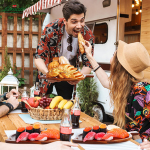 ถาดไม้อะคาเซียใบไม้แนววินเทจถาดงานฝีมือของตกแต่งบ้านจานอาหารค่ำเทคนิคขัดเงาอาหาร - Product Image 6