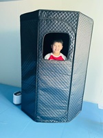 Tente de sauna acrylique portable moderne - Ensemble de sauna vapeur électrique pliable pour tout le corps avec chambre à vapeur domestique de 3 litres
