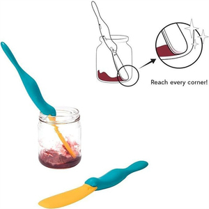 Spatule en silicone résistante à la chaleur - Grattoir à pâtisserie à bec de canard pour confiture et crème, <span class=keywords><strong>outil</strong></span> multifonctionnel pour lisser les gâteaux pour la pâtisserie - Product Image 3
