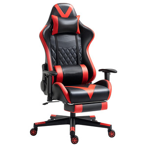 Gaming Chair Pu Leather Reclining Height Adjustable Swivel Chair For Home Office Bedroom Study - Product Image 5