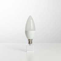 Bombilla LED B12 E12 con Certificación ETL FCC, Regulable por Triac, Lámpara Decorativa para Candelabros y Lámparas de Vela