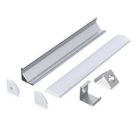 Profilé en aluminium pour bande LED 1616 mm, profilé LED pour armoire, canal LED avec diffuseur, couvercle LED, accessoires en aluminium – Vente chaude