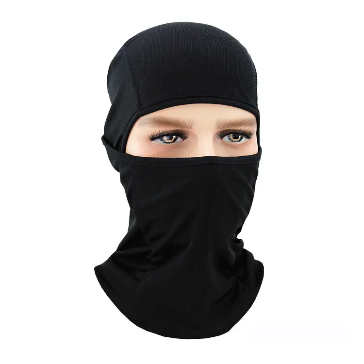 Masque de ski en gros logo personnalisé masque facial complet imprimé couverture de visage Ski moto 1 trou coupe-vent cagoule capuche