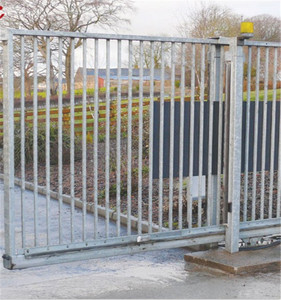 Bên ngoài kim loại cửa trượt dễ dàng lắp ráp rèn sắt đường lái xe cửa trượt với động cơ tự động gấp cửa cho nhà ở - Product Image 5