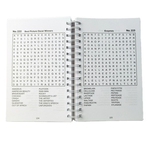 Libri di indovinelli con rilegatura a spirale e copertina morbida, con stampa personalizzata e logo - Product Image 6