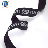 Sangle en polyester non élastique à motif personnalisé 20 mm 27 mm, ruban jacquard pour vêtements, sacs, chaussures
