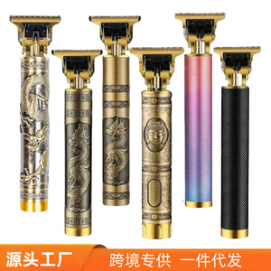 Tondeuse à cheveux électrique T9, étanche IPX7, corps métallique, longueur réglable, utilisation domestique et pour animaux de compagnie - Product Image 4
