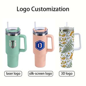 Mejor Vaso Térmico de Acero Inoxidable de Doble Pared con Aislamiento al Vacío de 40oz, con Asa y Pajita, Venta al por Mayor a Granel - Product Image 4