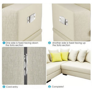 Jinpai Sofa Locking Metall verbinder Schnitt befestigungen Scharnier Snap Sectional Couch Verbindungs sofa Krokodils chnalle - Product Image 6