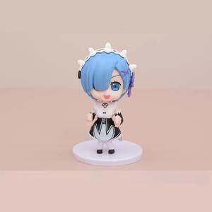 Anime japonais <span class=keywords><strong>Re</strong></span> <span class=keywords><strong>Zero</strong></span> Rem Ram Figure poupée ensemble mignon mascotte Style modèle Collection Fans cadeau femme de chambre Chibi Figurine voiture ornement - Product Image 4