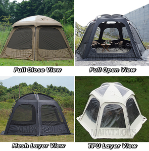 <span class=keywords><strong>Tente</strong></span> de <span class=keywords><strong>camping</strong></span> familiale grande et connectable, très vendue. Dôme géodésique de 460 cm <span class=keywords><strong>avec</strong></span> conception de <span class=keywords><strong>tente</strong></span> modulaire à 5 chambres - Product Image 3