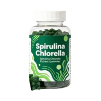 Gummies Spiruline & Chlorelle saveur pomme verte, véganes, avec algues marines et thé vert pour l'énergie quotidienne et l'immunité