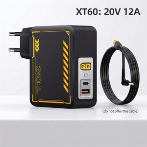 Adaptateur secteur PD GaN 20V 12A 240W pour ordinateur portable <span class=keywords><strong>ASUS</strong></span> ROG 15 GX550LXS RTX2080, certifié CE, <span class=keywords><strong>alimentation</strong></span> avec câble XT60 vers 6.0x3.7mm - Product Image 1