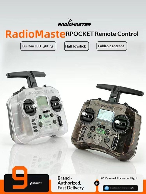 RadioMaster POCKET RC Transmitter Hall Joystick Foldable Antenna Remote Controller for FPV RC Drone Model