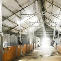 Structure en acier pour écurie de chevaux et abri pour bétail, conception industrielle, poulailler et utilisation agricole, robuste pour l'extérieur