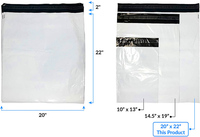 OEM Saco Correio Eco Courier Sac d'enveloppe en HDPE à bas prix Enveloppes de livraison en poly blanc avec joint pour expédition