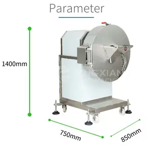 FC-582 Onion Potato chip Slicer Pineapple Onion Coconut Slice Cutting Making Machine