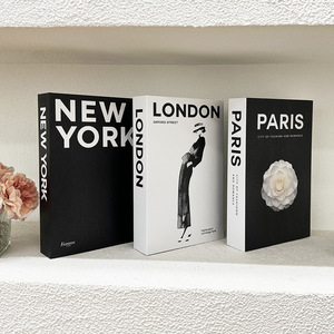 Libri decorativi artificiali letterari semplici nella <span class=keywords><strong>rivista</strong></span> di fotografia alimentare di moda sfondo custodia rigida in cartone fatta <span class=keywords><strong>arte</strong></span> - Product Image 1