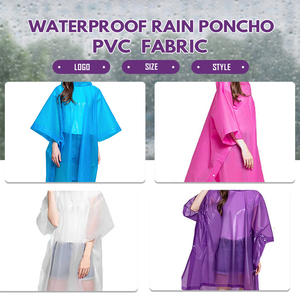 เสื้อกันฝนพีวีซีพิมพ์ลายสีแดง ทนทาน กันน้ำ น้ำหนักเบา สำหรับผู้ใหญ่ ใช้สำหรับขี่มอเตอร์ไซค์ ตั้งแคมป์ ปีนเขา พกพาสะดวก - Product Image 2