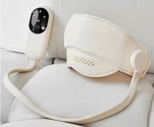 เครื่องนวดศีรษะแบบชาร์จไฟได้ รุ่น HD-01 พร้อมถุงลมประคบร้อนสำหรับหน้าผากและขมับ บรรเทาความเครียดและช่วยให้นอนหลับสนิท - Product Image 2