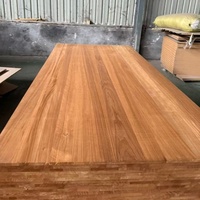 Planche de bois thermo-traité couleur teck noyer pour banc de jardin, mobilier d'extérieur, matériau brut