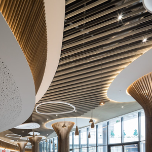 Sang trọng tùy chỉnh trang trí nội thất kim loại Trần Treo Nhôm vách ngăn Trần cho dự án cao cấp - Product Image 4