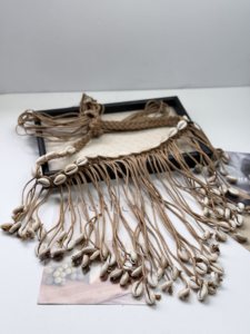 Nuevo Cinturón Concho Western con Conchas Marinas para Mujer, Cinturón Boho Hecho a Mano <span class=keywords><strong>de</strong></span> Macramé, Cinturón <span class=keywords><strong>de</strong></span> Cintura para Damas, Colgante <span class=keywords><strong>de</strong></span> Borlas Estilo Hippie para Festival - Product Image 5