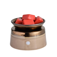 Brûleur de cire aromatique pour la maison, en céramique, chauffe-bougie parfumée, électrique