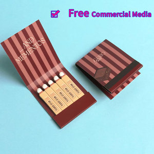 Custom Unique Kraft Paper <strong>Matches</strong> Pouch Pocket <strong>Strike</strong> <strong>Anywhere</strong> Small Candle Printing <strong>Matches</strong> with UV Coating and Embossing - Product Image 6
