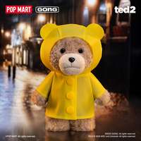 Authentique Popmart Original Ted2 Bear Series Mystery Blind Box Porte-clés réglable Jouets en peluche Surprenant Édition limitée Cadeaux