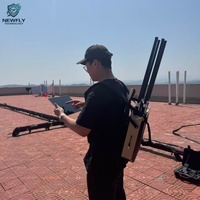 Détecteur de drones longue portée 12 km DR600-A – Dispositif d'identification de drones portatif avec positionnement du pilote