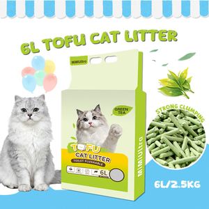 Litière pour chat en tofu emballée sous vide, résistante à l'humidité, longue durée de conservation, jetable dans les toilettes, écologique, sable pour animaux de compagnie, prix d'usine - Product Image 1
