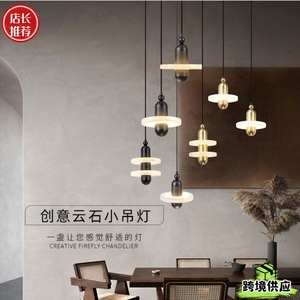Modern Marble Pendant Lamp Led Gold Finish For Dining Room Bar Counter <b>Lighting</b> Designers Choice - Product Image 3