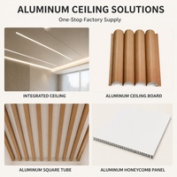 Panneau ondulé en alliage d'aluminium architectural, profil linéaire cannelé, panneau décoratif pour murs et plafonds pour intérieur commercial
