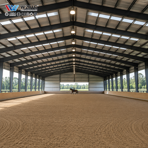 Structure de bâtiment d'arène d'équitation en acier à travées libres avec un grand espace intérieur sans colonnes pour l'équitation professionnelle - Product Image 1