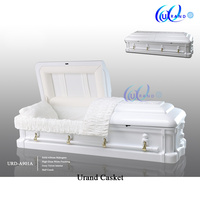 Ataúdes de Madera de Caoba Africana Sólida, Estilo Americano, de Alta Calidad, Personalizables al por Mayor - Ataúdes y Féretros Personalizados para Funerales