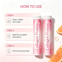 Compléments Alimentaires Effervescents au Collagène, Marque Privée OEM/ODM, Fournisseur d'Usine, 20 Comprimés, Vitamine C, Multivitamines pour Adultes